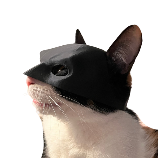 HEROCHAT™ - Máscara elegante para gatos aventureros.