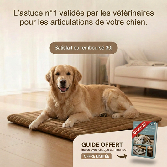 TAPIS DE BIEN-ÊTRE POUR CHIEN — Soulage naturellement les articulations de votre compagnon